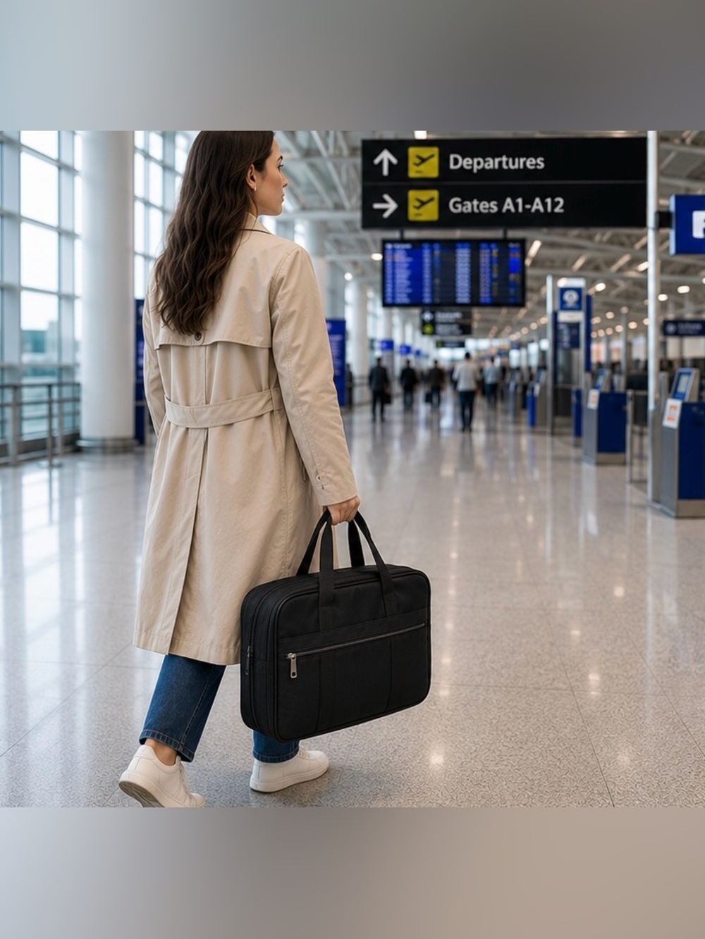Samsonite Black Briefcase Laptop Bag Carry On Travel Case